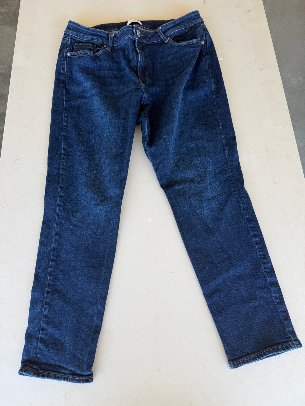 LOFT women’s  curvy petite skinny Jeans in Dark Indigo Blue